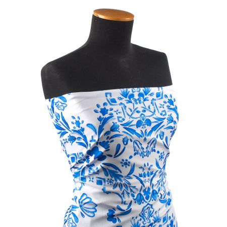 Žoržetová pletenina design MarLen  tisk folklor