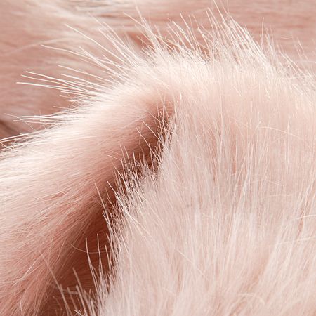 Imitace kožešiny dlouhý vlas starorůžová