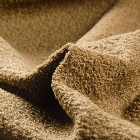 Vlněné buklé součky hnědobéžová