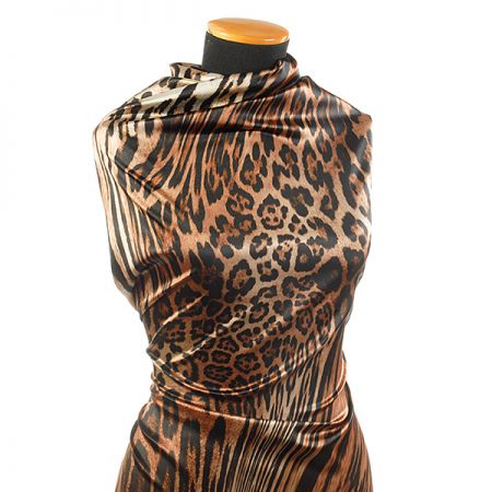 Atlas kupón puntíky/zvířecí vzor 