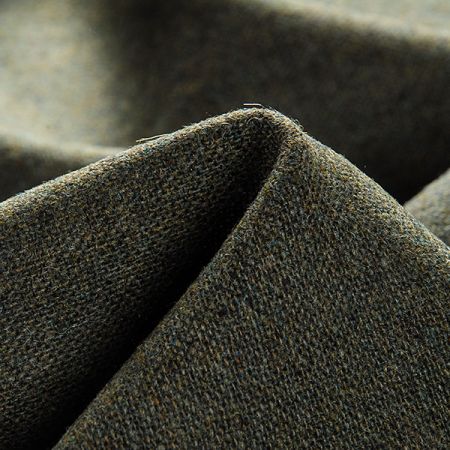 Vlněná látka tvíd kostýmovka tm.zelená 