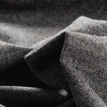 Vlněná kostýmová látka tvíd černá/šedá