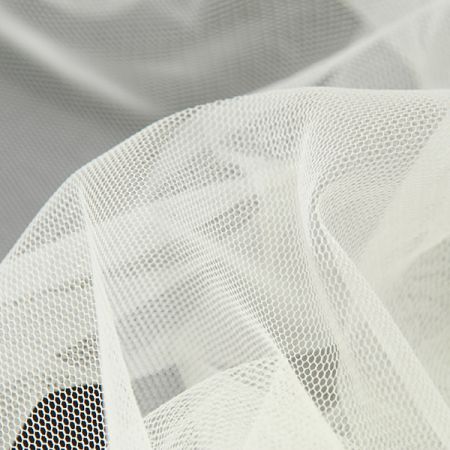 Tyl pružný jemný lomená bílá