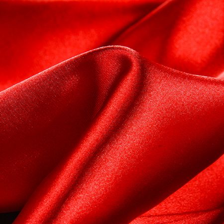 Satén taft pružný tmavší červený