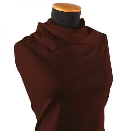 Středně silný vlněný úplet čokoládově hnědý