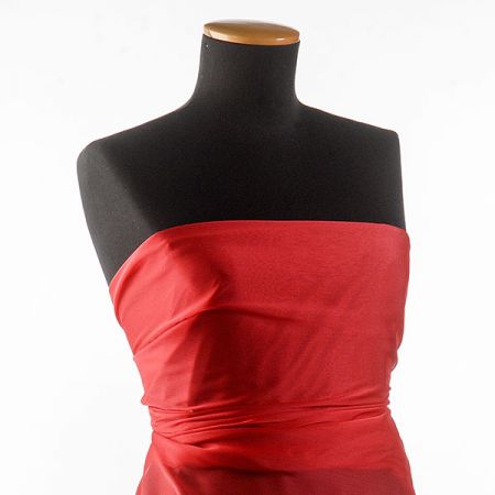 Šifon šanžán červenočervený