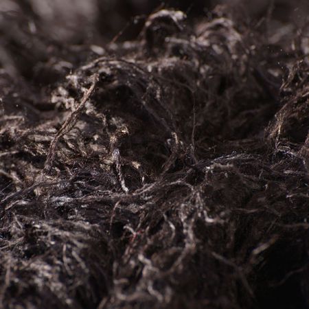 Imitace zvířecí srsti kašmírské kozy černá