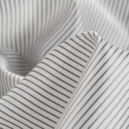 Podšívka žakárová proužky černá/bílá