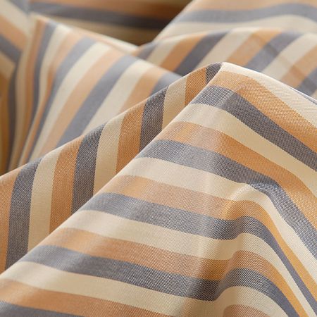 Podšívka žakárová proužky modré/žluté