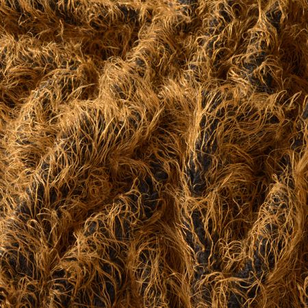 Imitace zvířecí srsti - kašmírské kozy hnědočerná