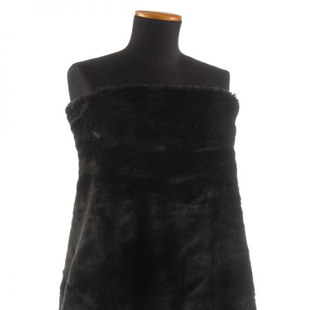 Imitace kožešiny zvířecí srst černá