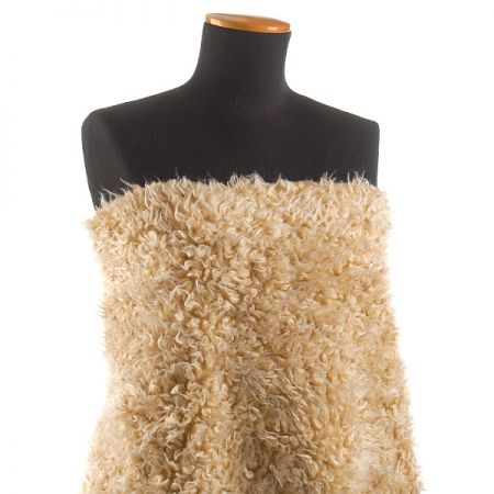 Imitace kožešiny kašmírské kozy béžová