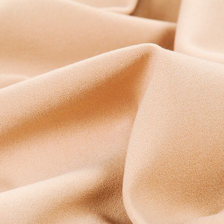 Žoržet šatový silnějsí viskoza směs pudrová hnědá