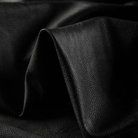 Imitace kůže se strukturou černá matná ekokůže