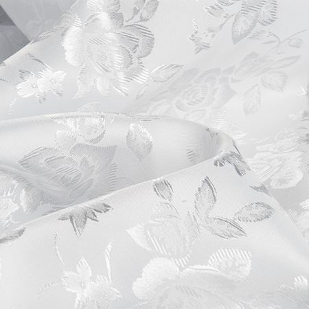 Brokát krojový nepružný bílý