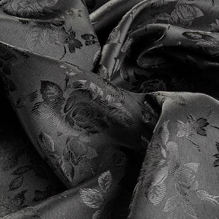 Brokát krojový nepružný černý