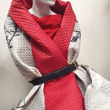 Prošev květinový vzor/vínová II.jakost