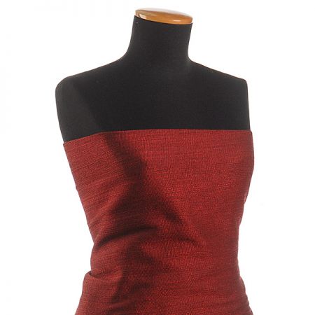 Kostýmová látka Art Fabrics bavlna směs červenovínová