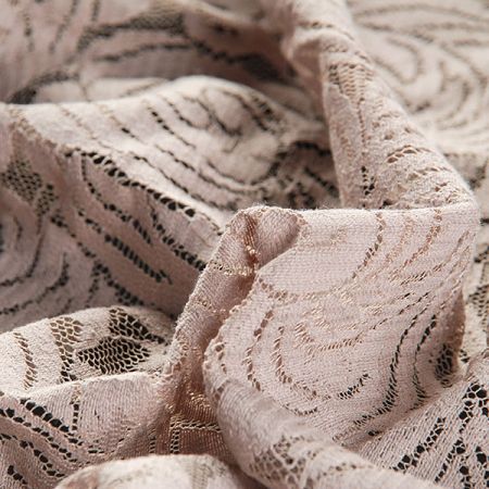 Krajka vzorový tyl s bordurou hrubé krajky šedá