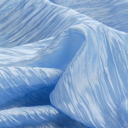 Taft kreš plastický šanžán světel modrý