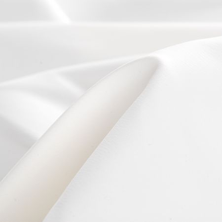 Satén matný jemný imitace hedvábí  lomená bílá
