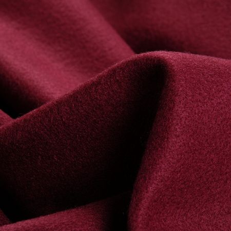 Flauš pružný oboustranný tm. vínový