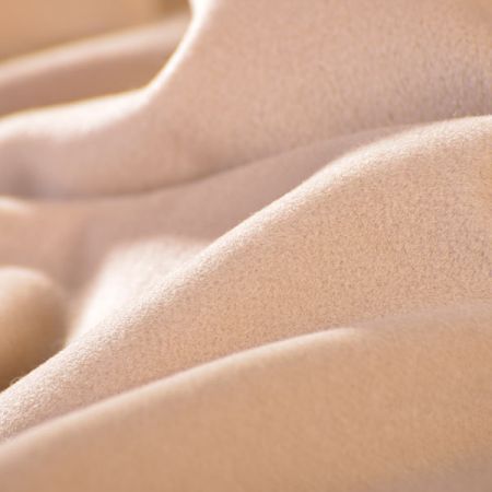 Flauš směs vlna/kašmír béžová