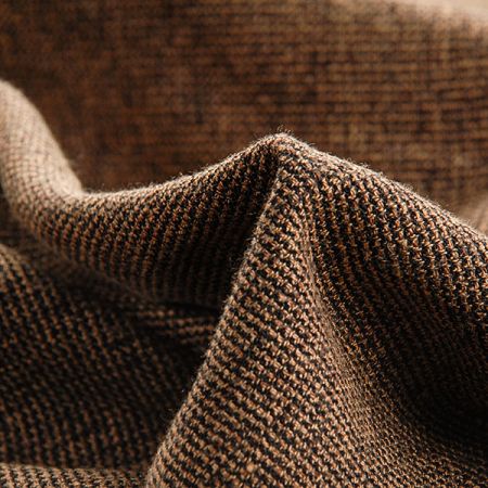 Kostýmová látka melír béžovočerný