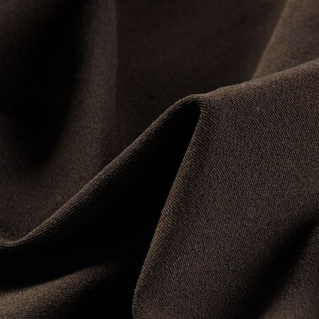 Kostýmová látka teplejší tmavě hnědá