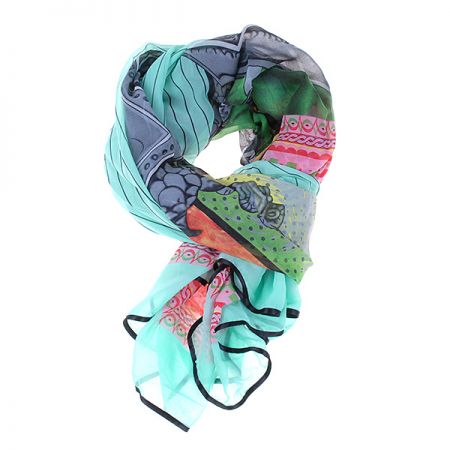 VÝPRODEJ šála rytířky zelená