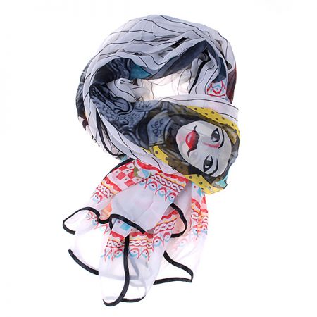 VÝPRODEJ šála rytířky bílá