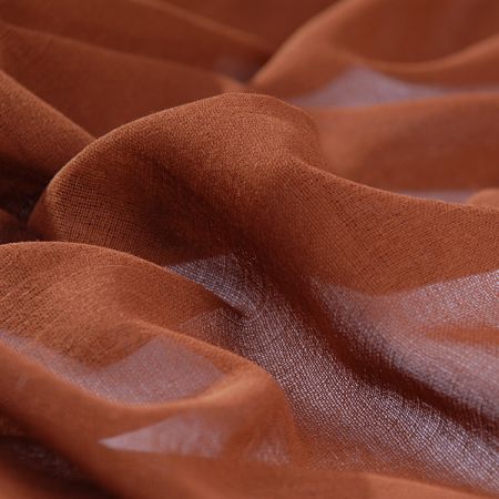 Látka pružný bavlněný organtýn hnědý