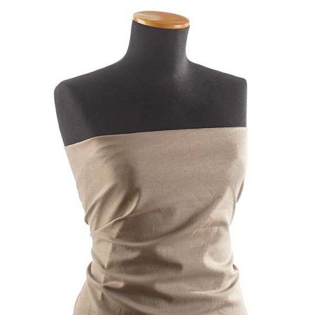 Len pružný viskoza směs režné barvy