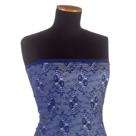 Pružná krajka jemná modrá