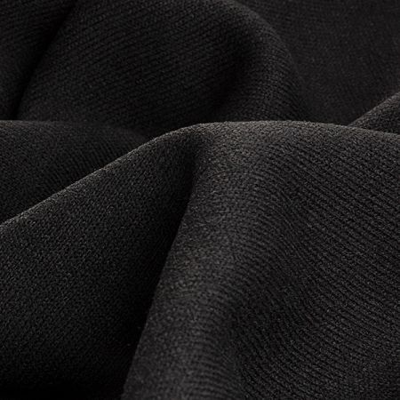 Pletenina imitace teplákoviny černá