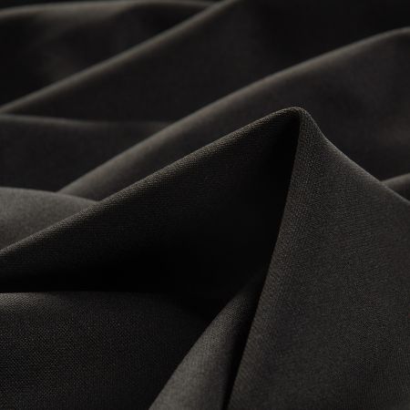 Pletenina úplet scuba crepe oboustranný – černá