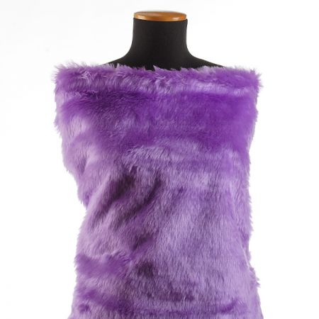 Imitace kožešiny levandulová