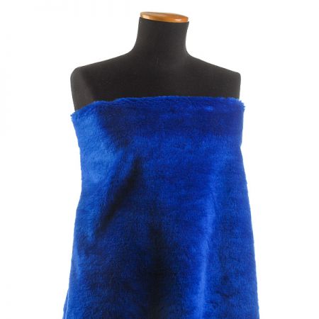 Imitace kožešiny nivea modrá