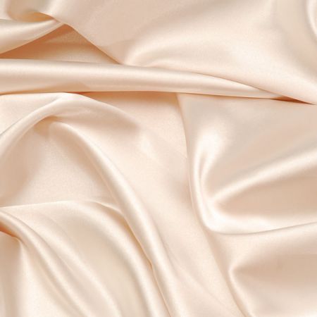 Satén pružný hladký světle béžová
