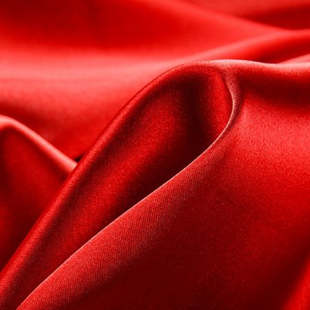 Satén taft pružný červený světlejší