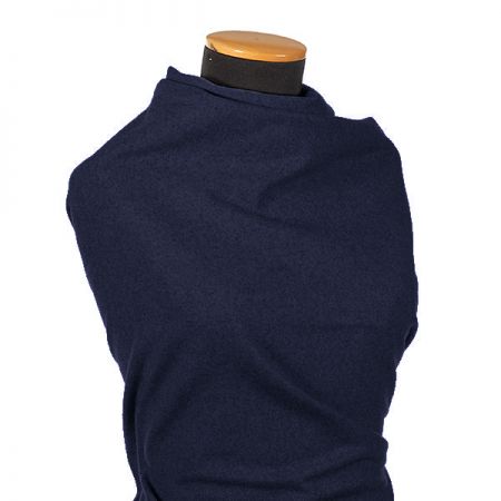 Vlněná látka s hustým vlasem švestkově modrá II.jakost