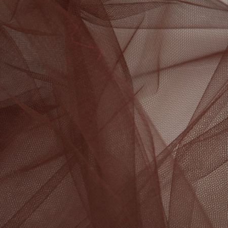 Šatový tyl, hnědý