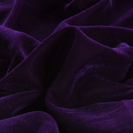 Samet bavlněný nepružný levandulově fialový