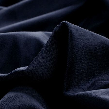 Bavlněný samet nepružný tmavě modrý