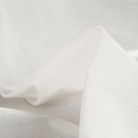 Organtýn viskozová látka lomená bílá