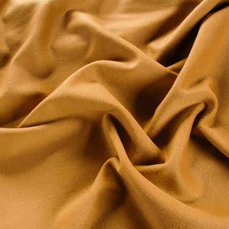 Flauš směs vlna/kašmír camel hnědá