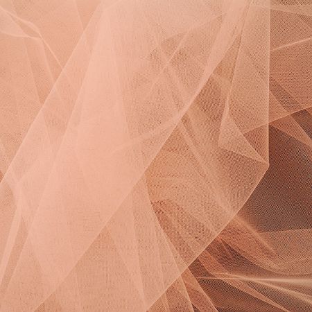 Šatový tyl lososový