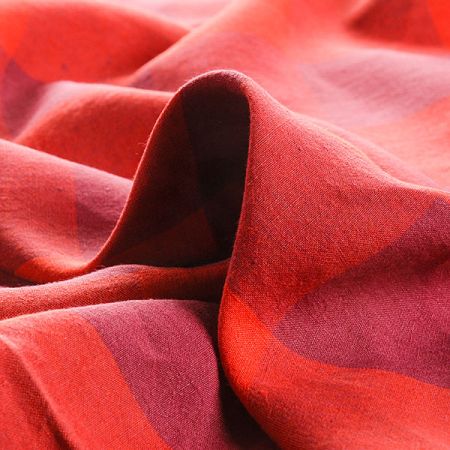 Len vzor kostek červenovínový