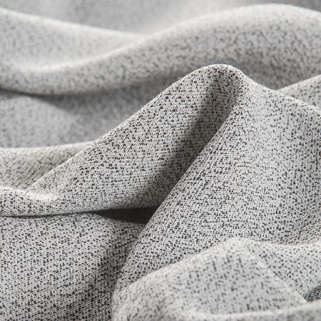 Žoržet šatový viskoza směs černobílý pepř a sůl