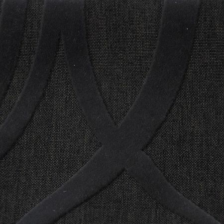 Linonovo Geometric dark grey semišový flock